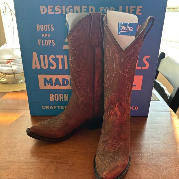 Alvies Western Cowboy Boots - Picture 4 of 13